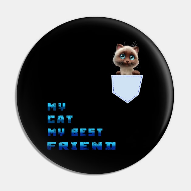 my cat my best Pin by TOPTshirt