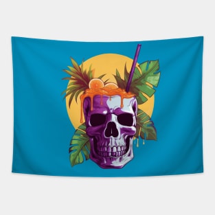 Tropical Skull-rise Tapestry