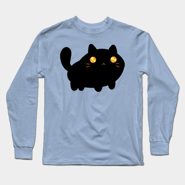 Silly Black Cat Black Cat Long Sleeve T Shirt Teepublic