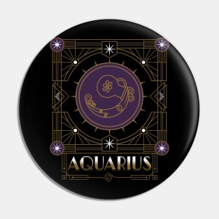 Great Aquarius Deco Pin