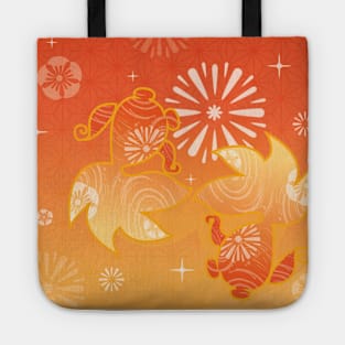 Yoimiya gold fish card_design Tote