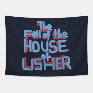 The Fall of the House of Usher Carla Gugino skull mask Tapestry