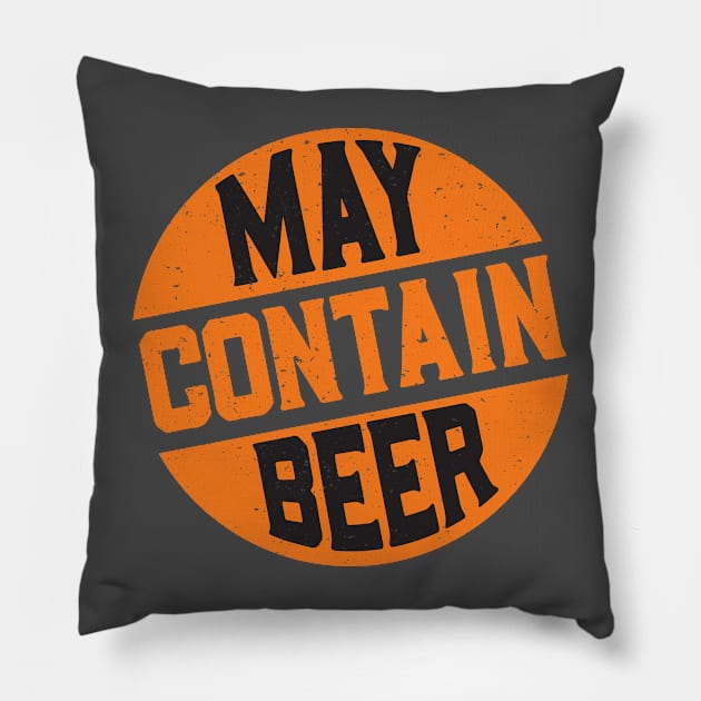 May Contain Beer Pillow by DavidLoblaw