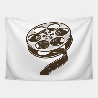 Retro Movie Film Reel Tapestry