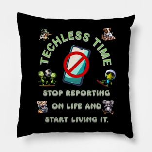 Alien Sports Animal Music Chess Guitar Soccer Phone Fun Graphic Tee Pillow