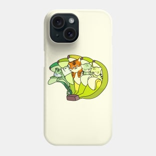 Cute dire tiger family in bananas Phone Case