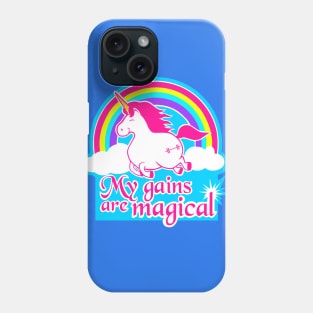 Unicorn fitness, gym girl, fitness girl, barbell unicorn Phone Case