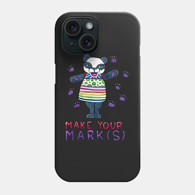 Make Your Mark(s) - Animals of Inspiration Panda Illustration Phone Case by mellierosetest