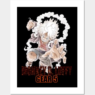 One Piece Gear 5 Luffy, an art print by Anime & Manga aesthetic - INPRNT