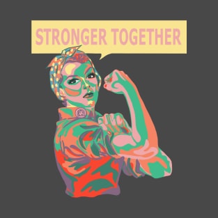 Rosie The Riveter in 40s Colors T-Shirt