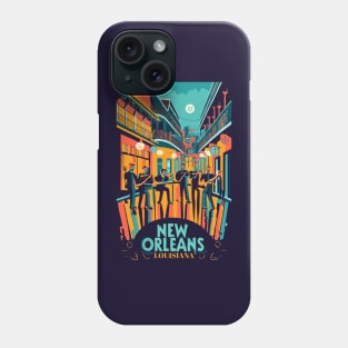 A Vintage Travel Art of New Orleans - Louisiana - US Phone Case