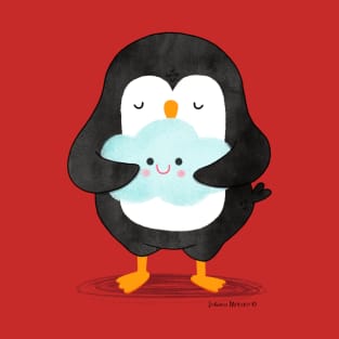 Penguin hugging a cloud T-Shirt