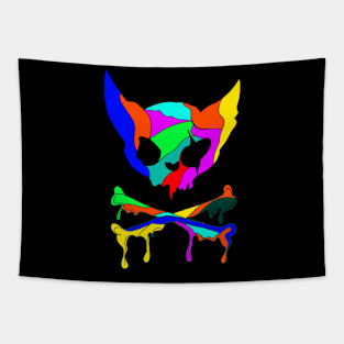 Cats skull Tapestry