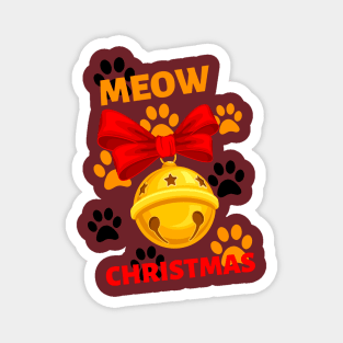 Meow Christmas Magnet