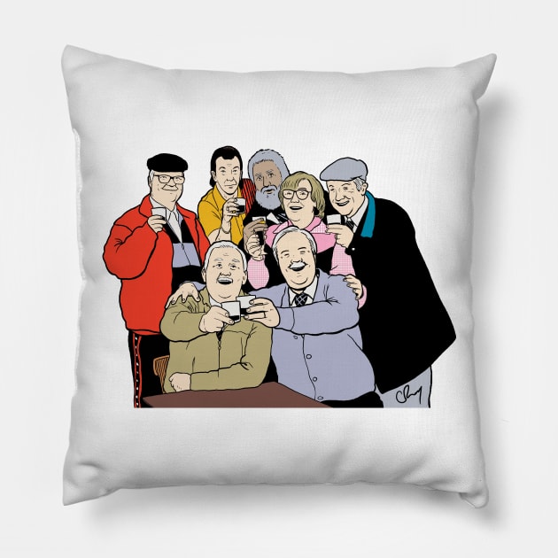 Still Game (Colour) Pillow by littlefence