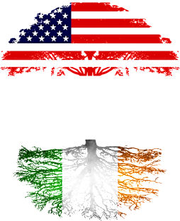 American Grown With Irish Roots - Gift for Irish From Ireland Magnet