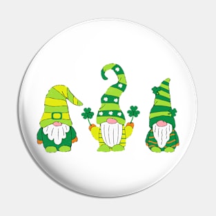 Shenanigans With My Gnomies St Patrick's Day Gnome Shamrock Pin