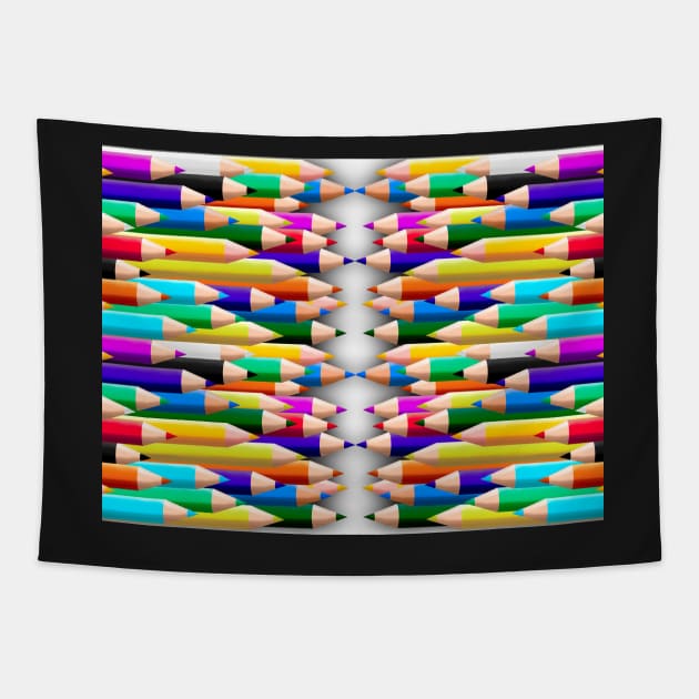 Colored Pencil Symmetry Tapestry by exentric-wren