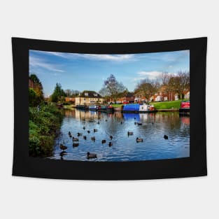 Hungerford Wharf and Ducks Tapestry