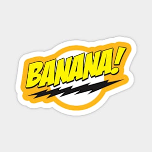 Banana! Lightning Logo Magnet