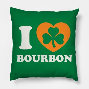 St Patricks Day Bourbon Lover Irish Whiskey Pillow