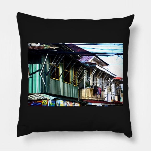 Maison typique ile de Marinduque Pillow by franck380