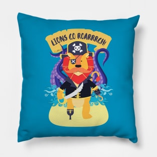 Pirates lion go roarrgh Pillow