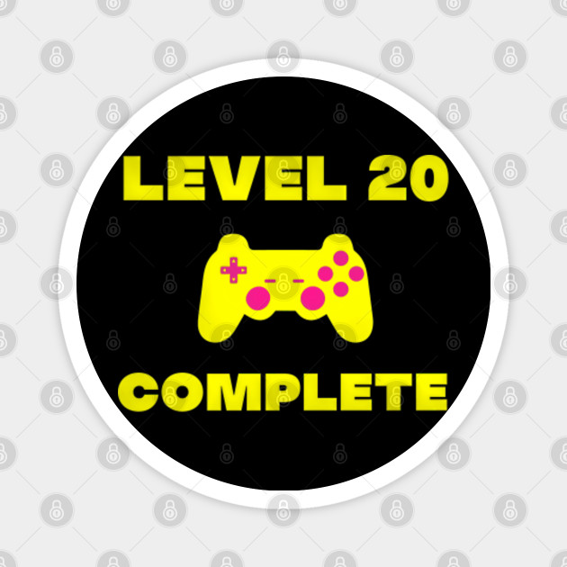 20th Birthday Gaming Gamer Gift Funny Gamer Magnet Teepublic