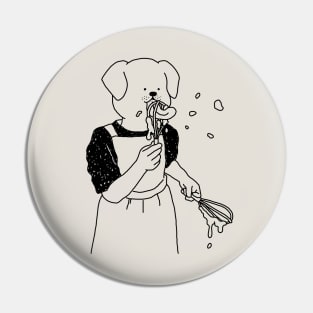 Whipped cream Dog Pin