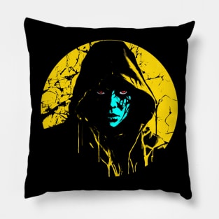 Witch with red eyes Pillow