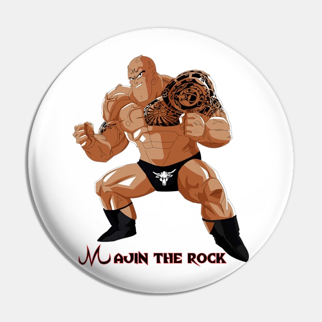 majin the rock Pin by Alfa Centauri