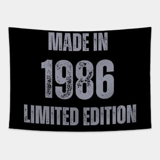 Vintage Made in 1986 , Limited Edition  , Gift for Mom Dad Birthday Tapestry