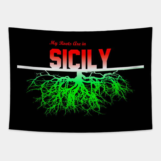 My Roots Are in Sicily Tapestry by Naves