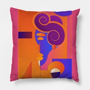 Colorful Unique Surreal Art Pillow