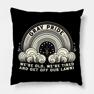 Gray Pride // Funny LGBTQ Quote Pillow