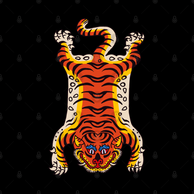 tiger rug by NevermindOnArt