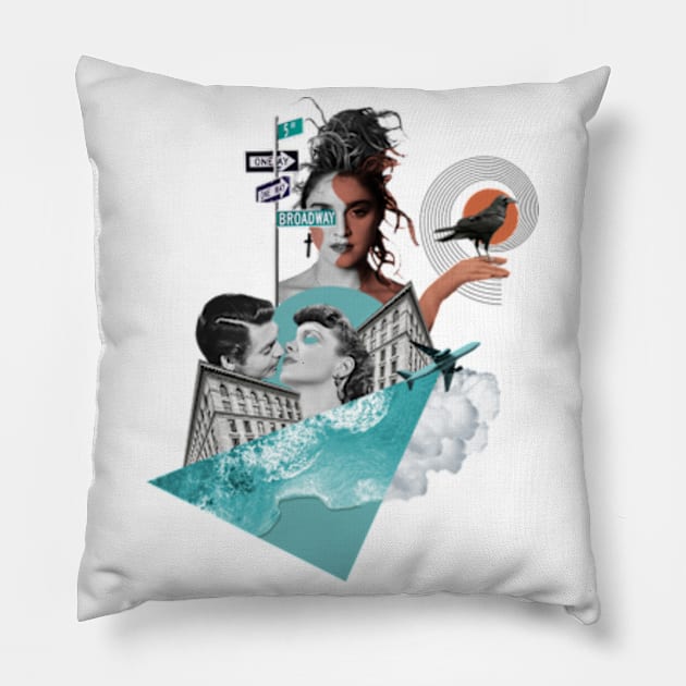 Madonna Collage Pillow by Khaletskaya 