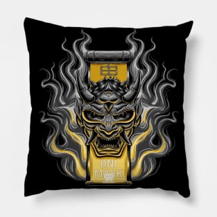 Japanese Hannya Mask Pillow