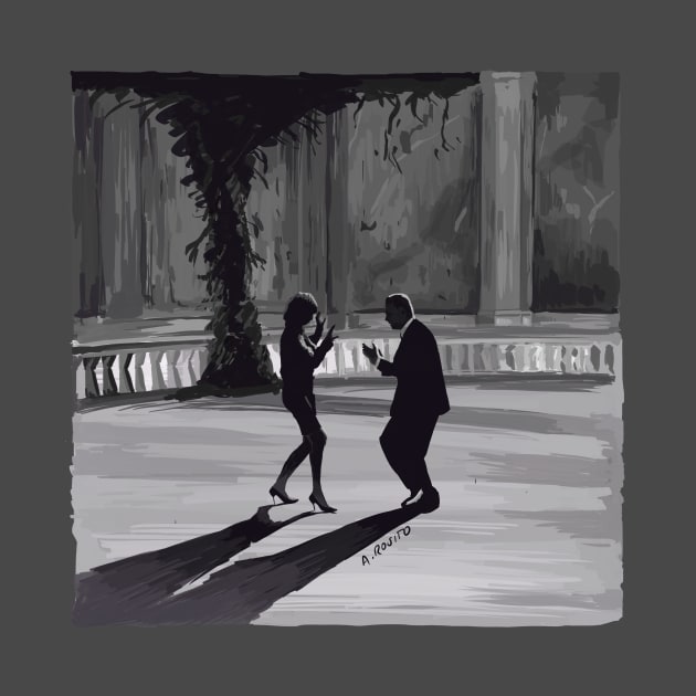 Fellini 8 1/2 Illustration - Dance Scene by burrotees