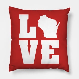 Love Wisconsin Pillow