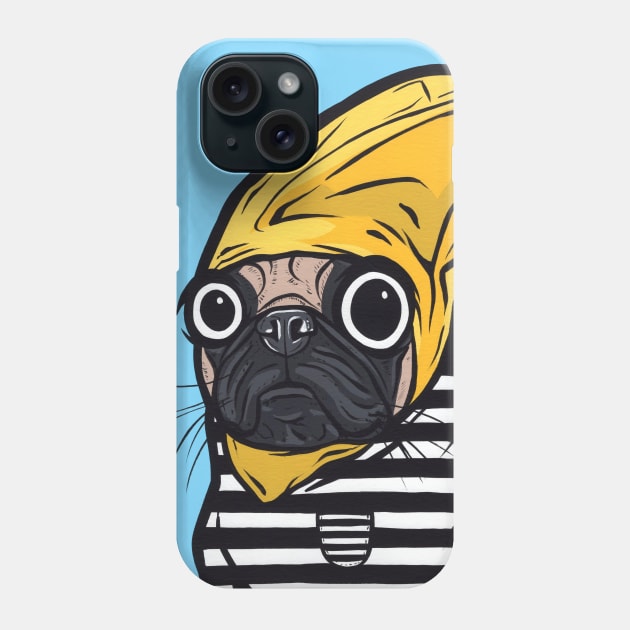 Banana Pug Phone Case by turddemon