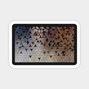 Geometric shapes and marble triangles Magnet