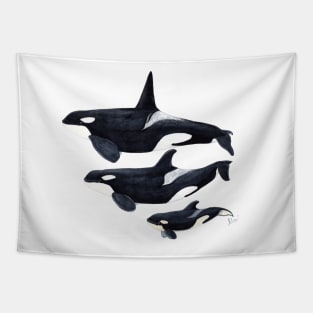 Orca family Tapestry