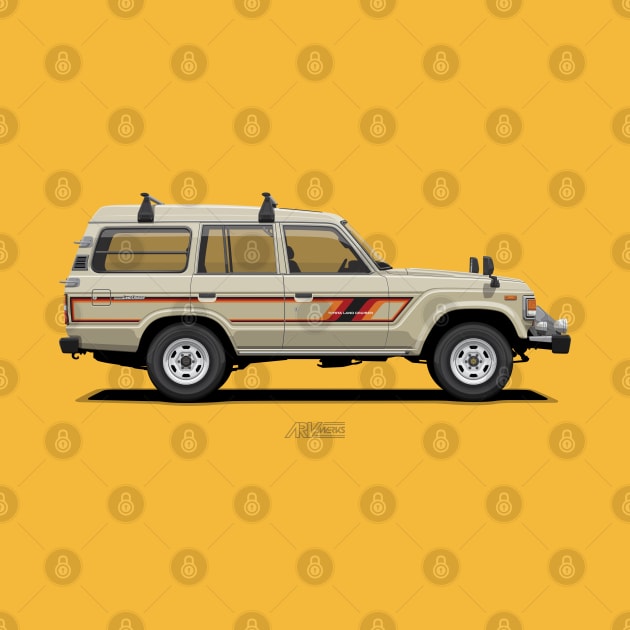 Land Cruiser 60 High Roof Tan Color by ARVwerks