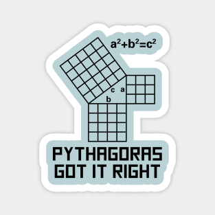 Pythagoras Got It Right Magnet