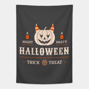 Night Party Trick Or Treat Halloween Tapestry