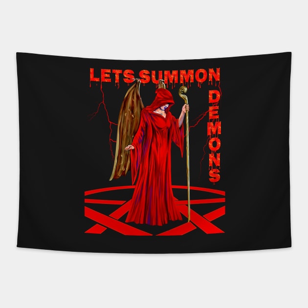 Lets Summon Demons Tapestry by norules