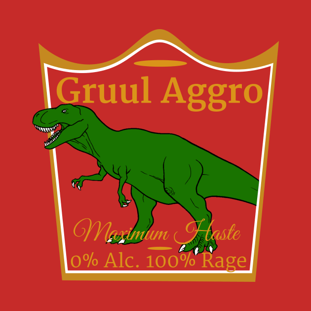 Gruul Aggro | 100% Rage | MTG Deck Theme Shirt by ChristophZombie