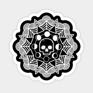 Moon phase skull Magnet