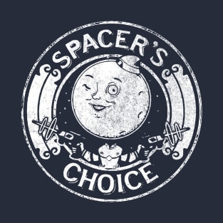 Spacer Choice Distressed White Logo T-Shirt